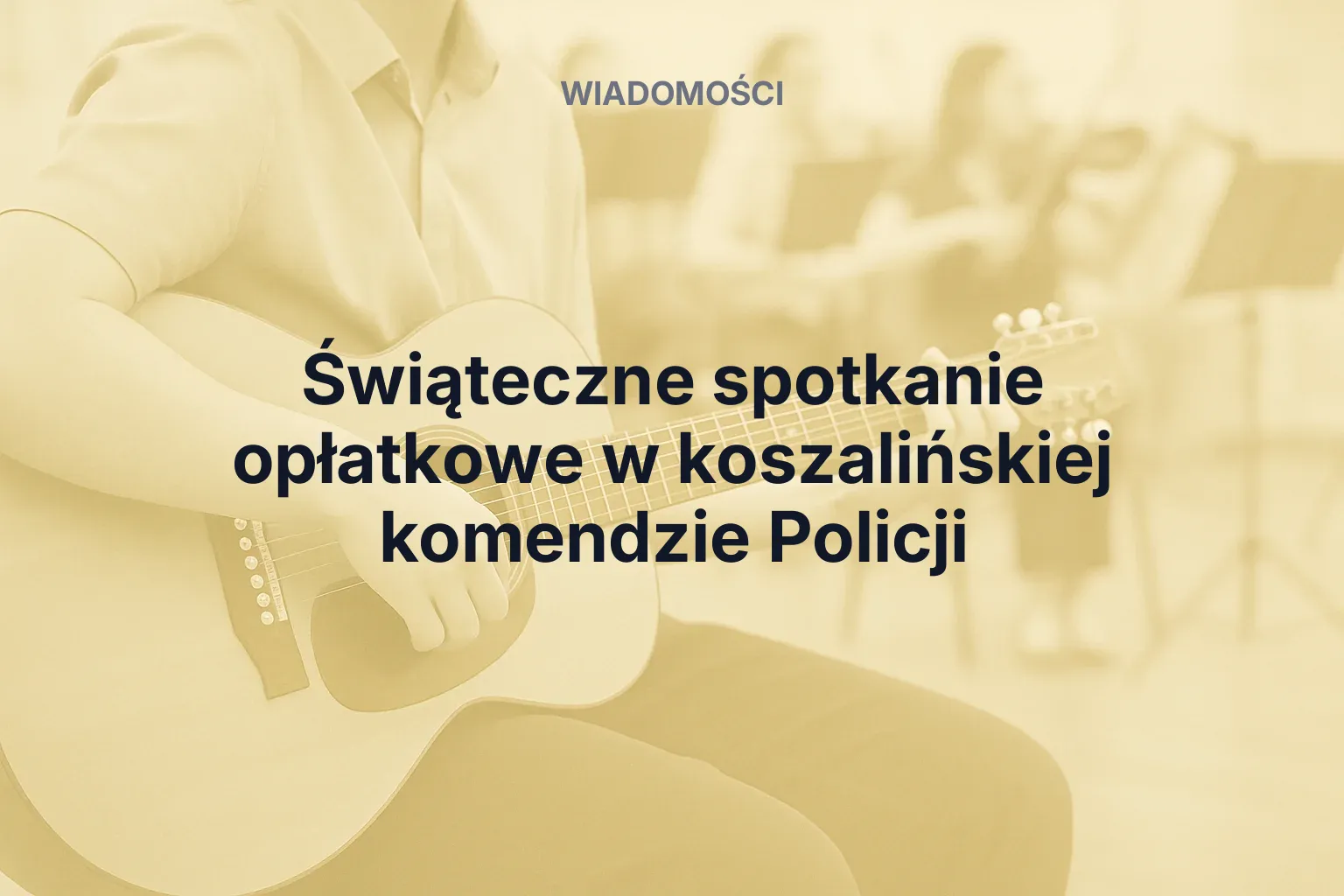 Miniatura: Świąteczne spotkanie opłatkowe w koszalińskiej komendzie Policji